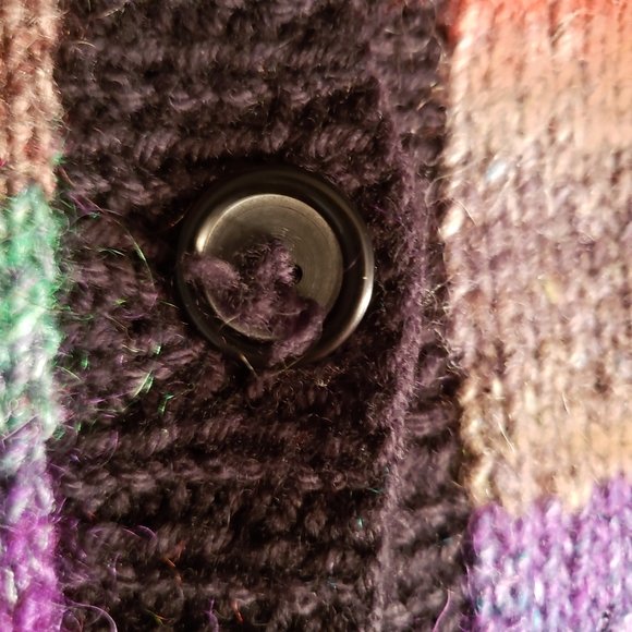 Colorful rainbow sweater cardigan - Picture 5 of 5